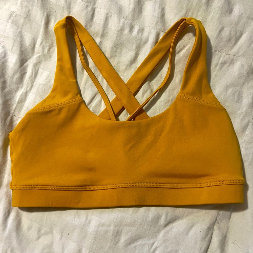 Buff Bunny yellow sports bra